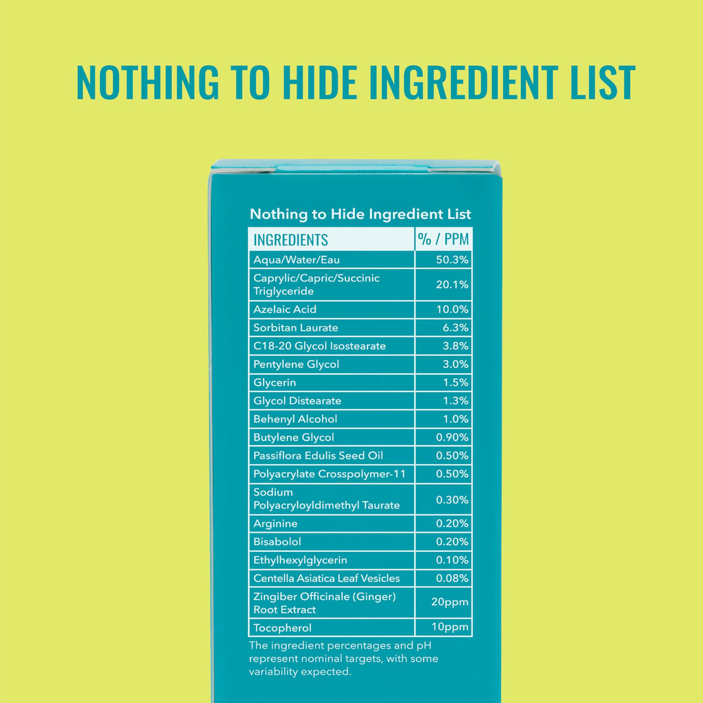Good Molecules 10% azelaic acid cream container with cap off