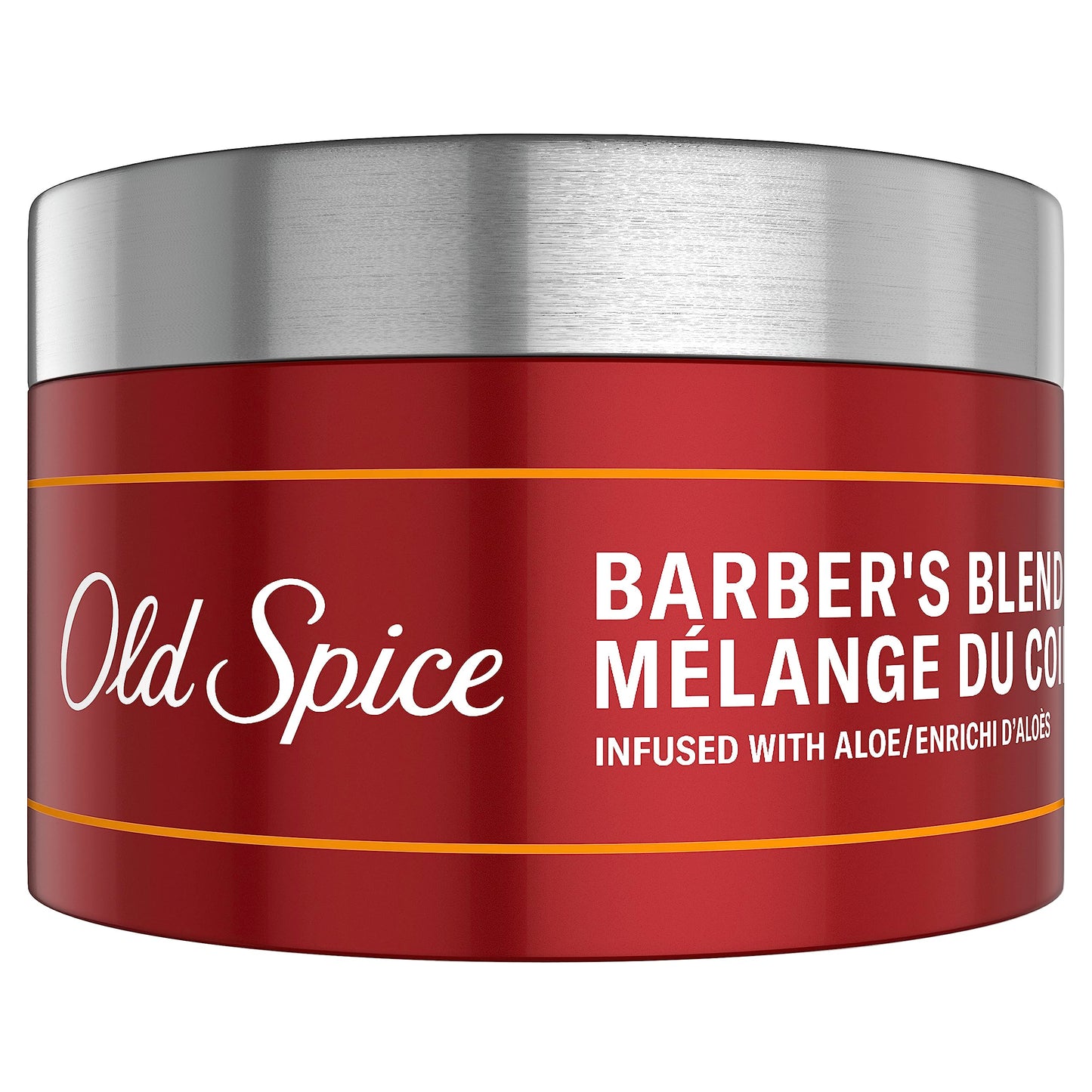 Open container of Old Spice hair putty texture