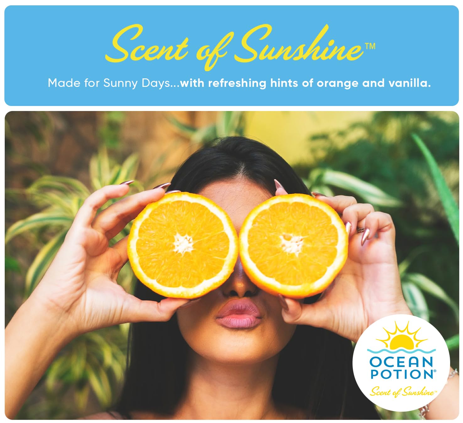 Ocean Potion lip balm stick on a beach background for sun protection