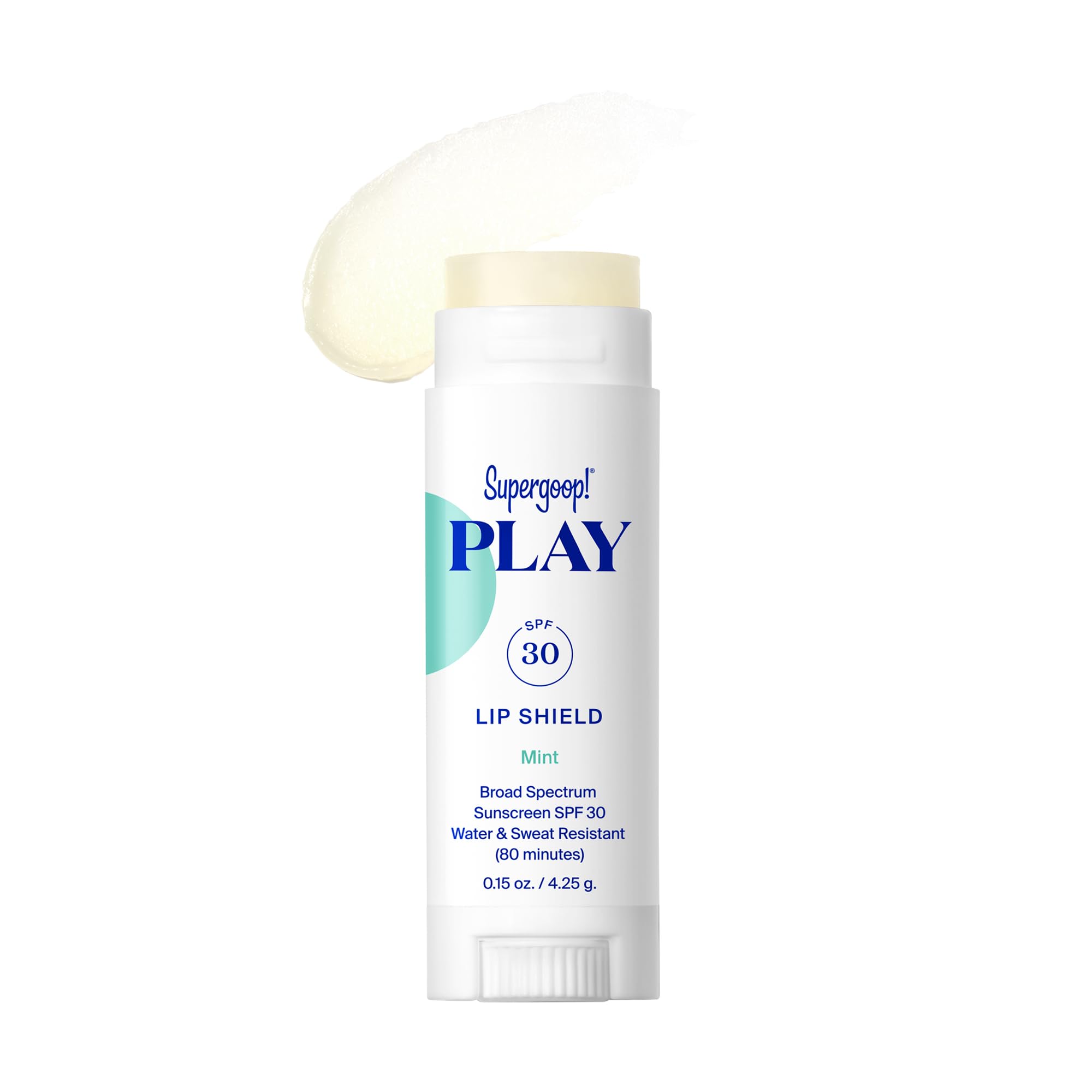Supergoop lip balm SPF 30 sticks with mint scent