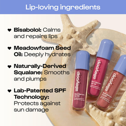 Alleyoop lip serum Hazy shade bottle close up