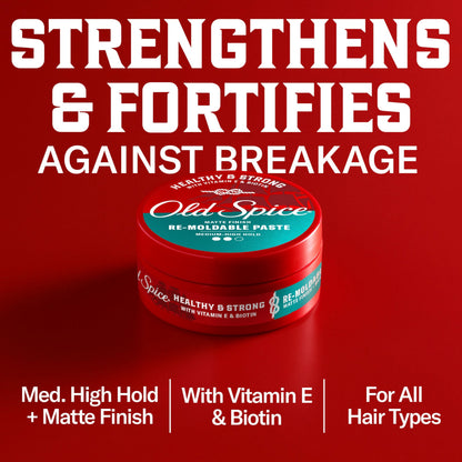 Side view of Old Spice Re-Moldable Paste 2.22 ounce jar
