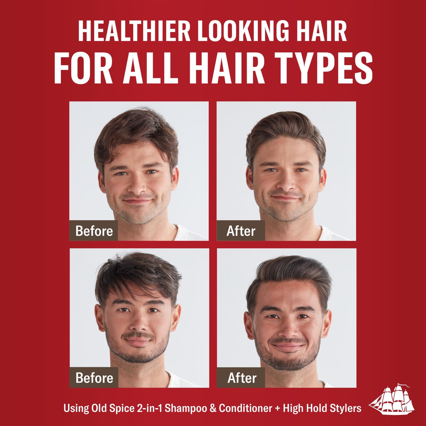 Imported Old Spice men's hair styling clay for strong hold packaging