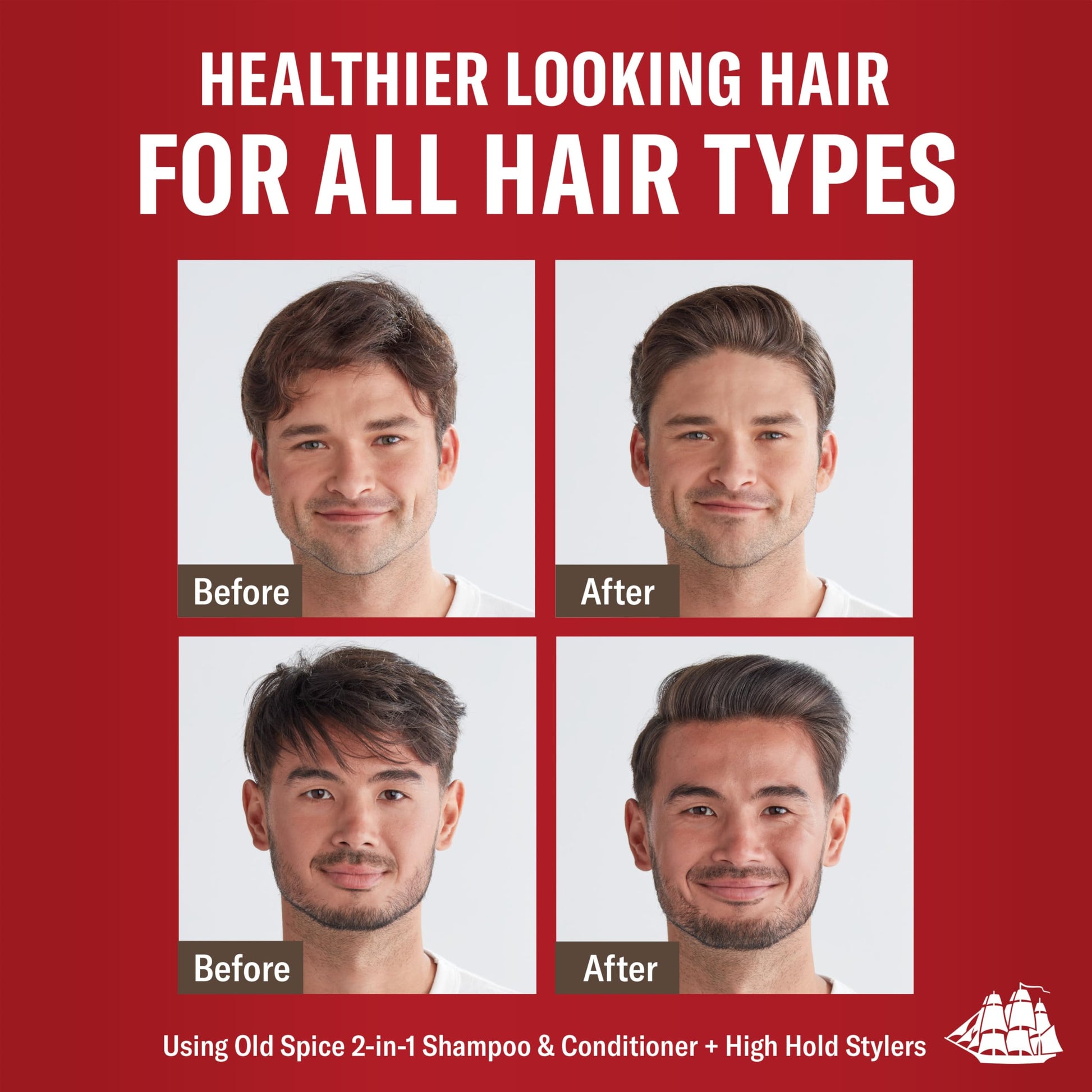 Imported Old Spice men's hair styling clay for strong hold packaging