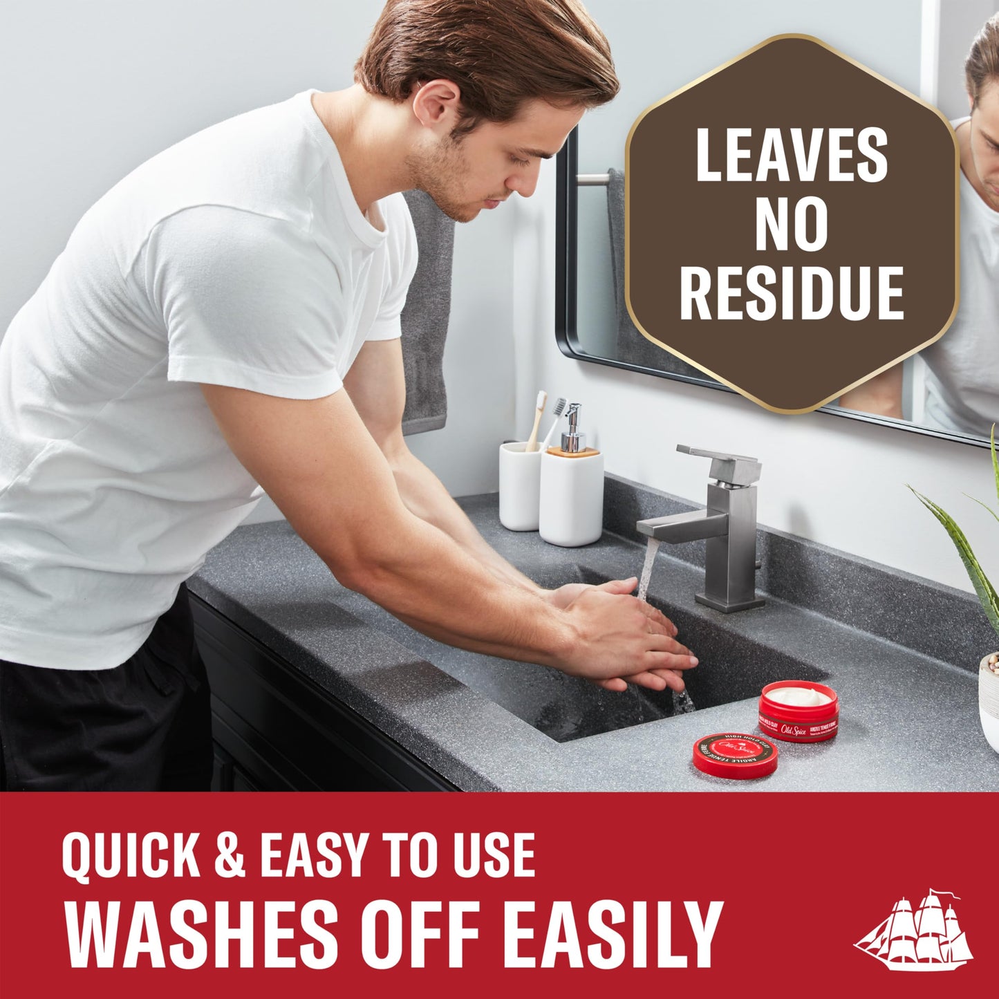 Old Spice low shine high hold clay for short hair styles
