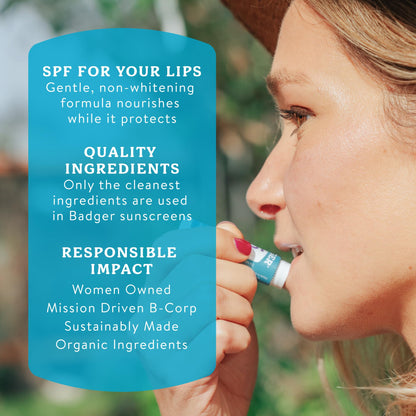 Back of packaging showing Badger sunscreen details