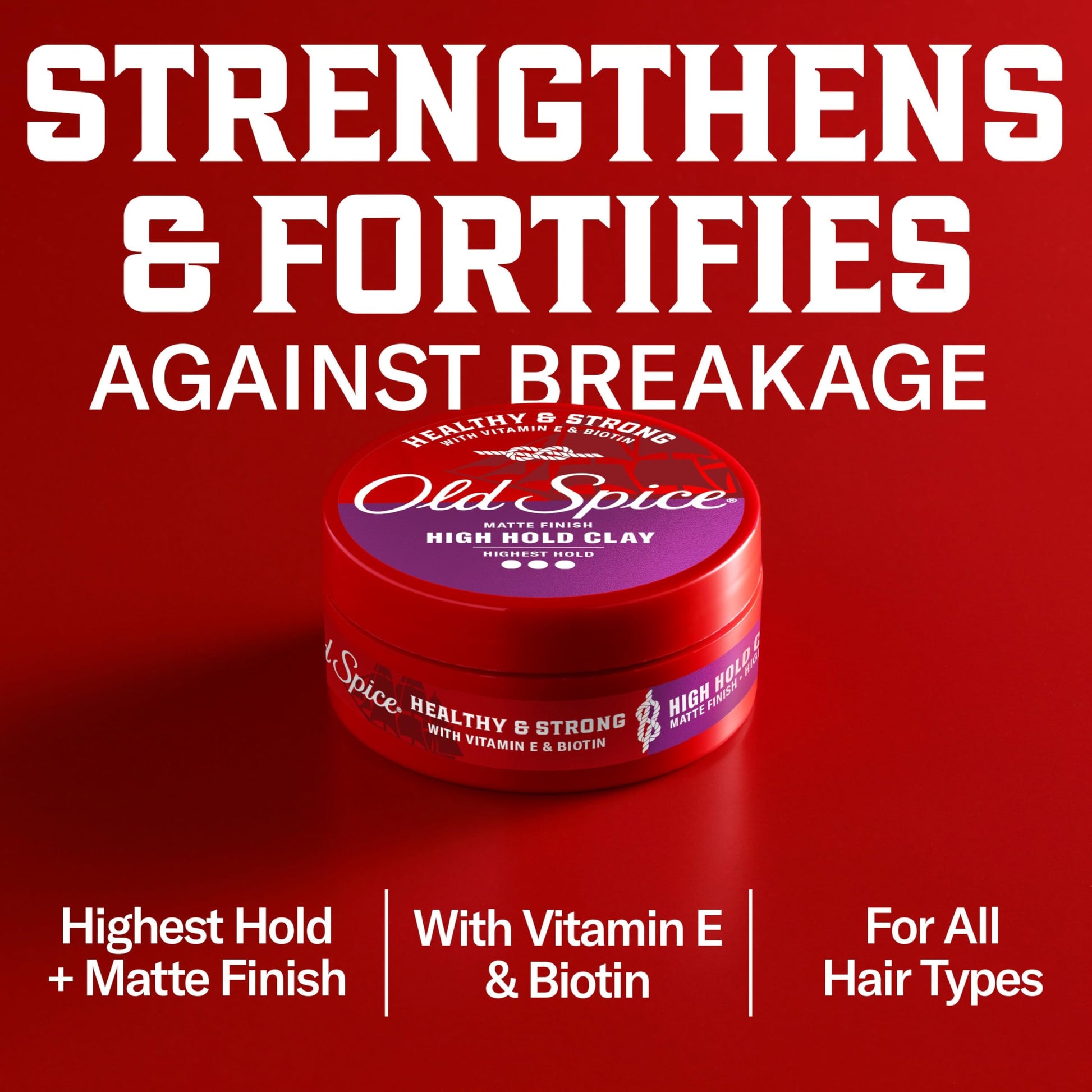 Old Spice matte finish hair clay texture close up