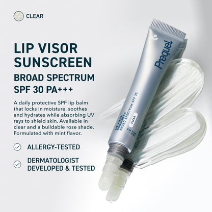 Two pack Prequel Skin Lip Visor SPF 30 moisturizing lip balm