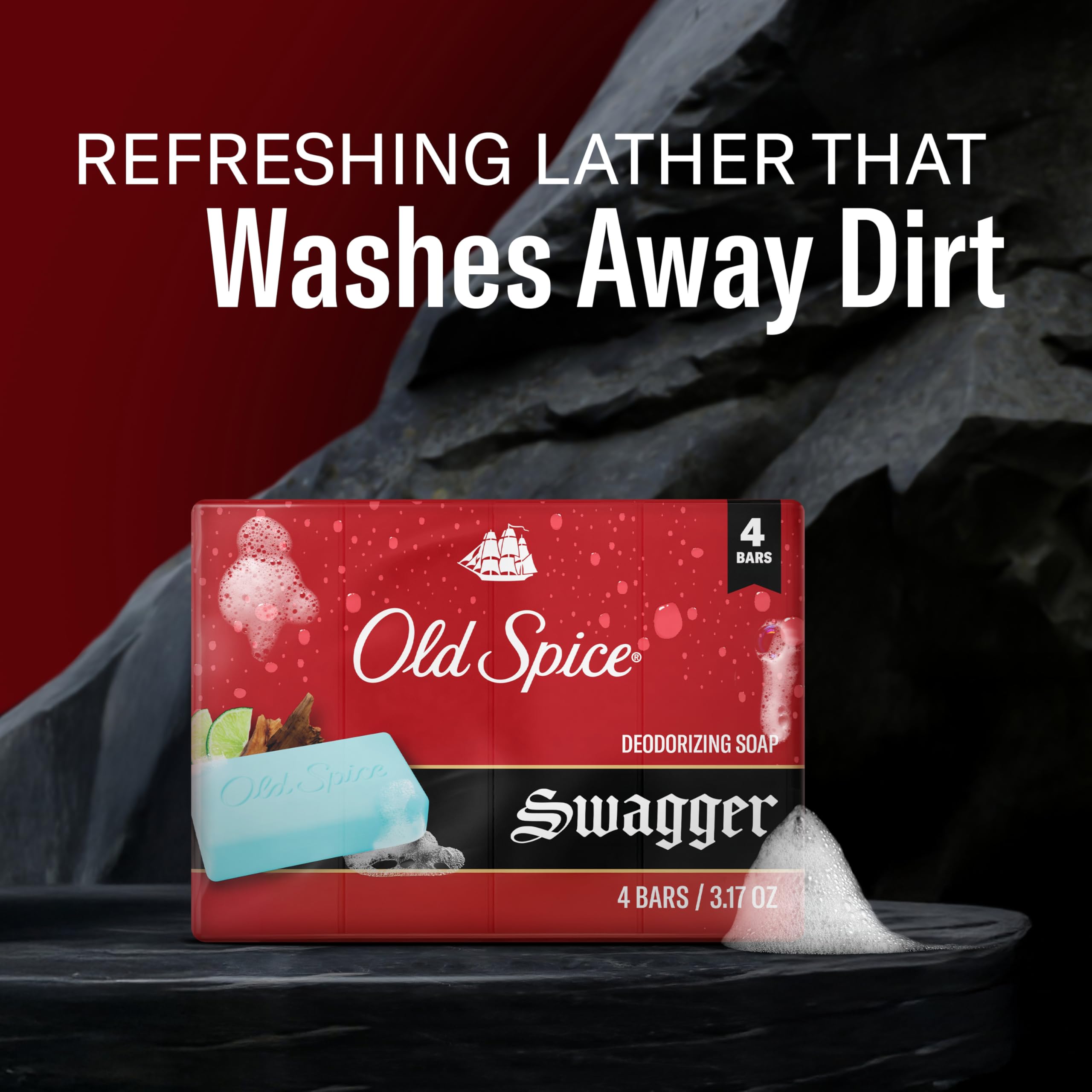 Imported Old Spice lime and cedarwood scent men soap