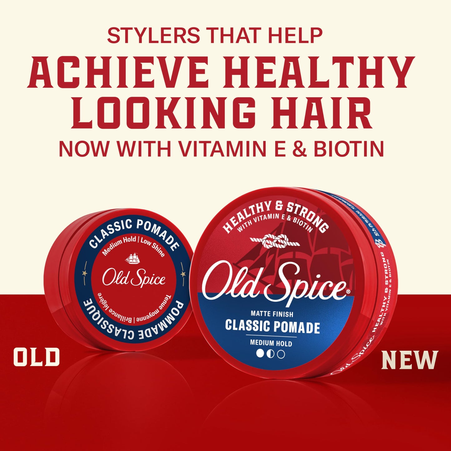 Old Spice Classic Pomade container top view