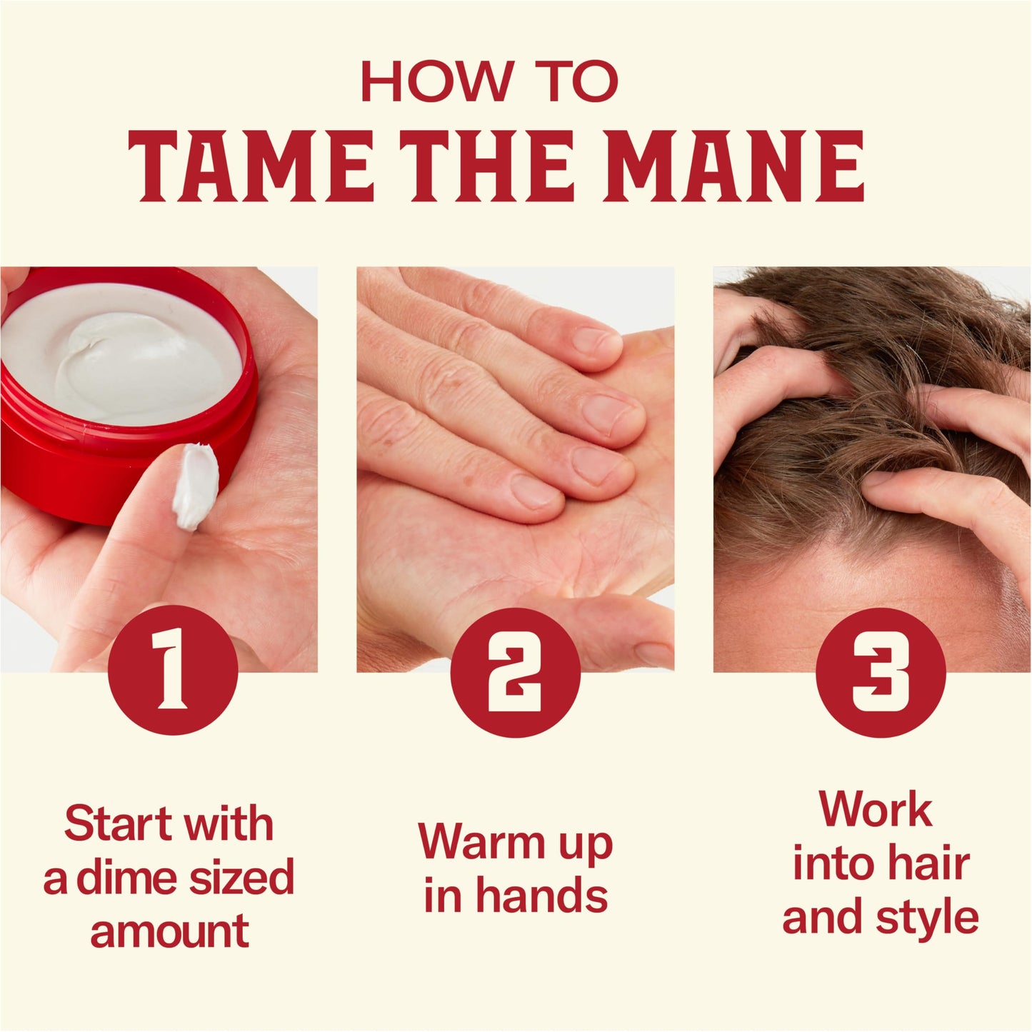 Old Spice pomade jar with matte finish text visible