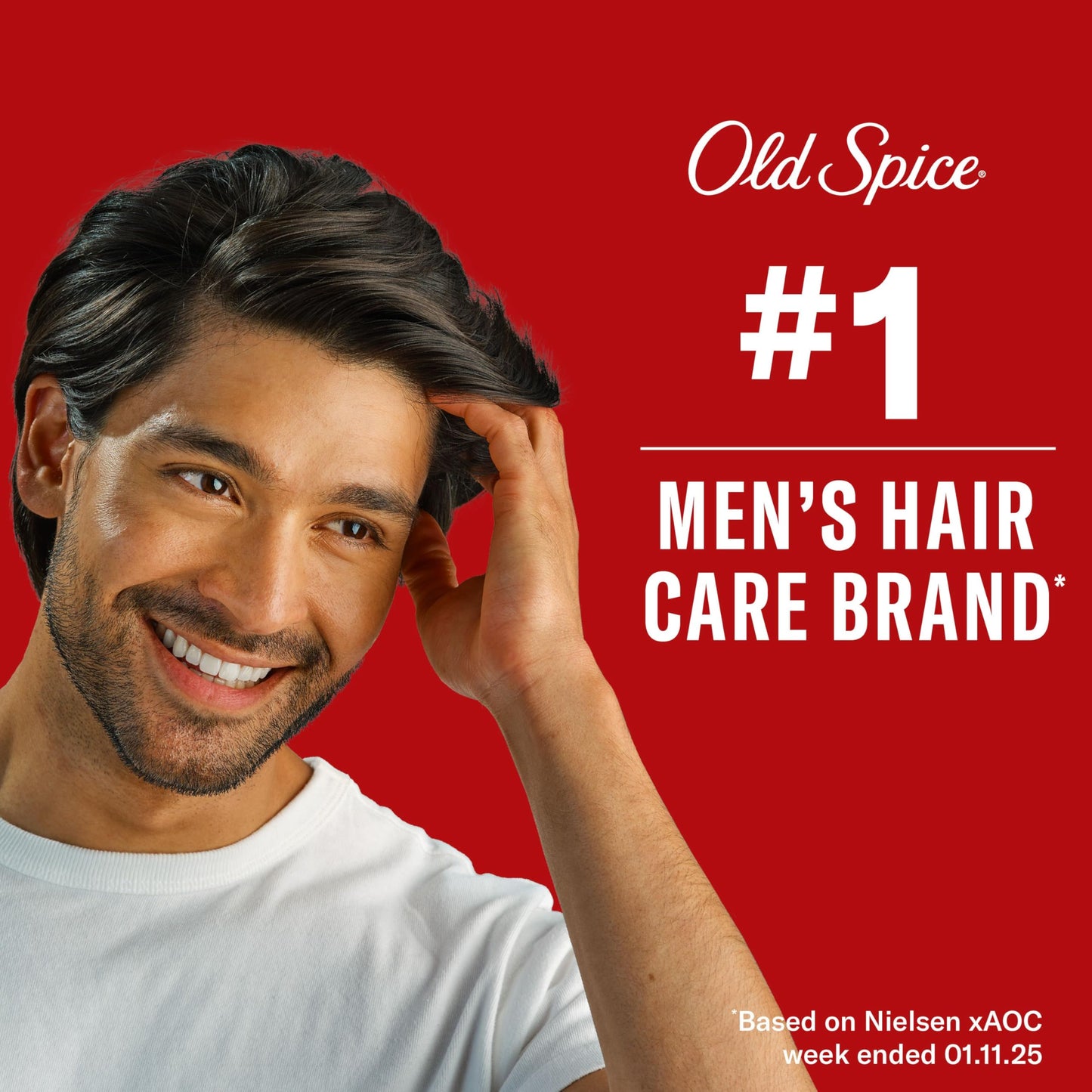 Old Spice grooming products collection display
