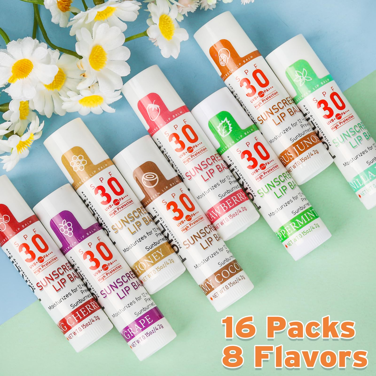 Close up of Visrie lip balm texture and ingredients