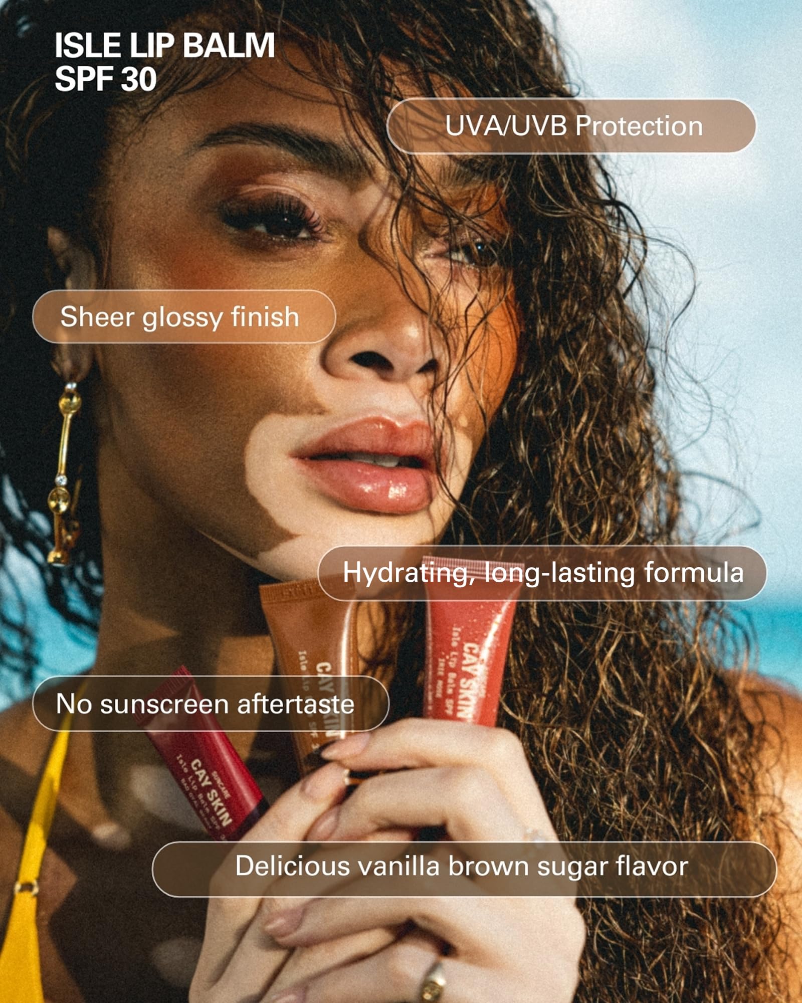 Cay Skin Isle Lip Balm SPF 30 packaging details