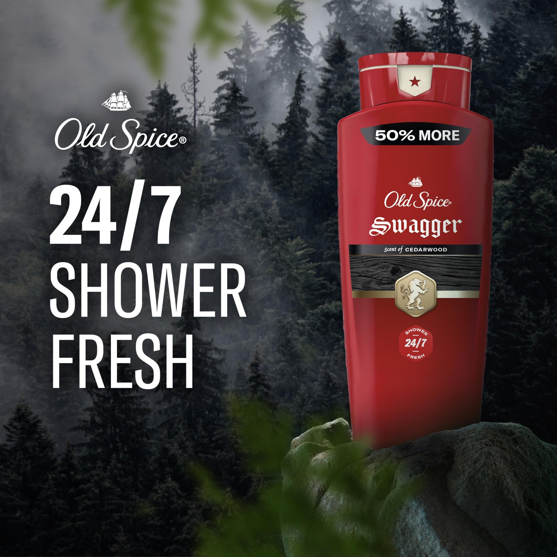 Old Spice Red Collection Swagger body wash branding