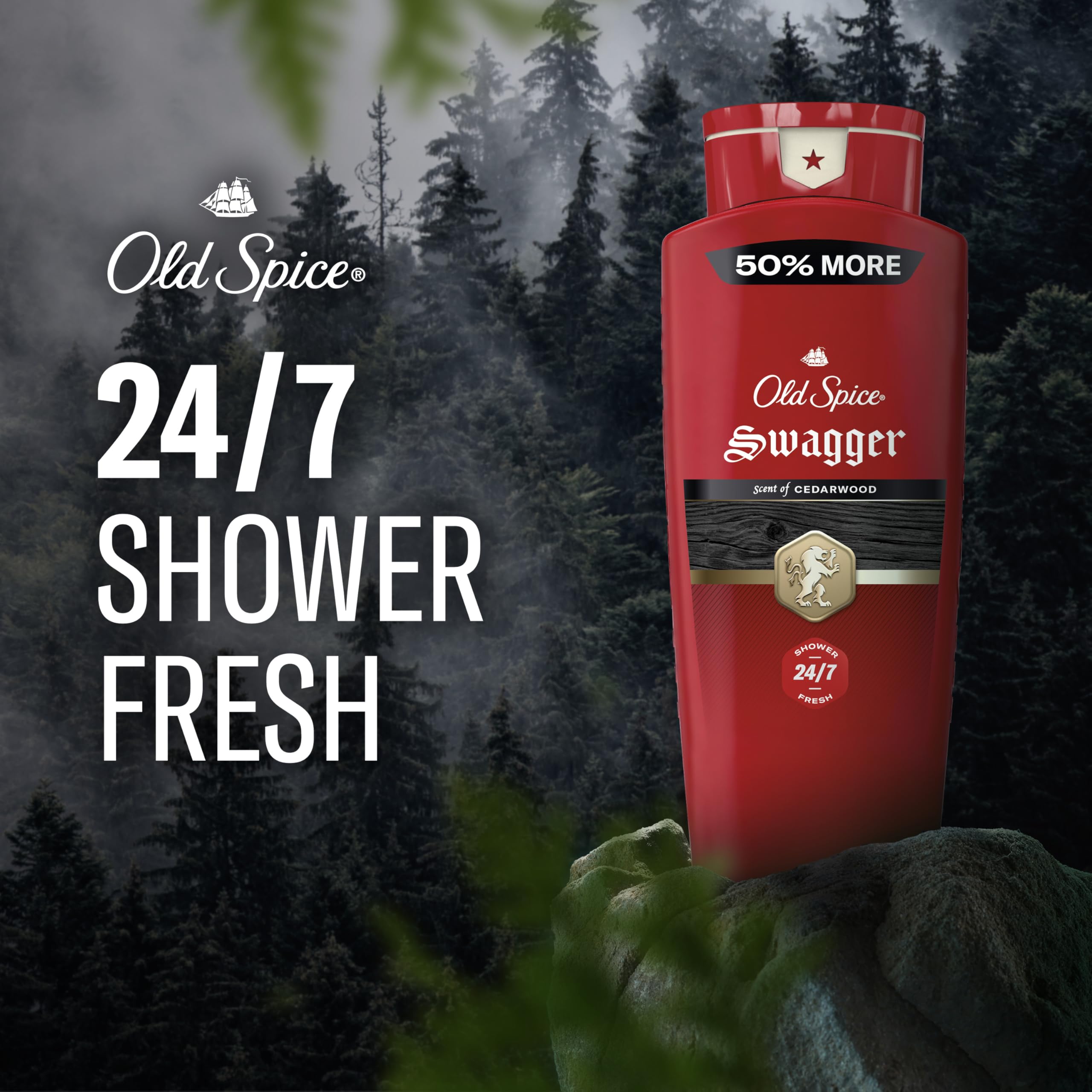 Old Spice Red Collection Swagger body wash branding