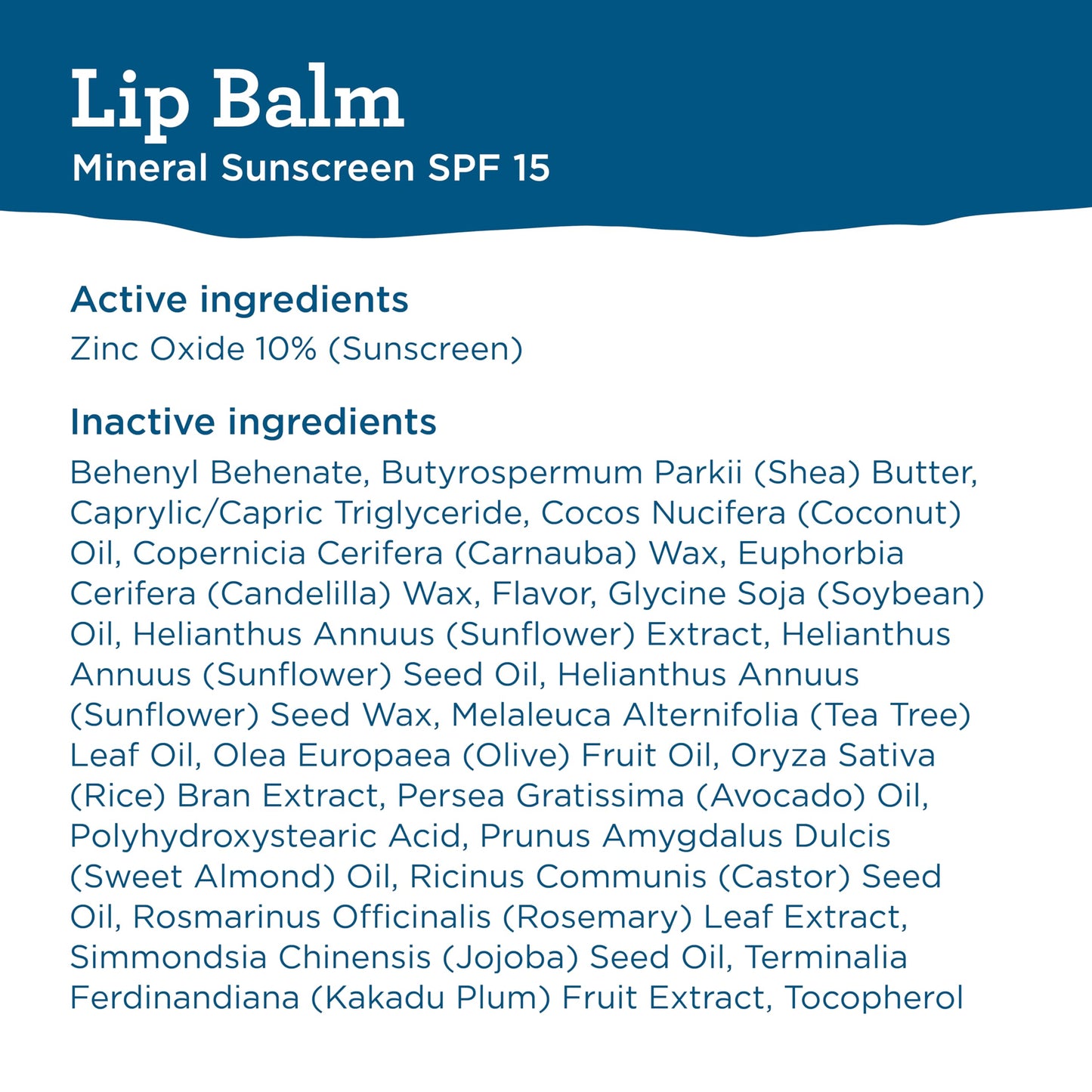 Vegan mineral lip balm by Blue Lizard Australian Sunscreen