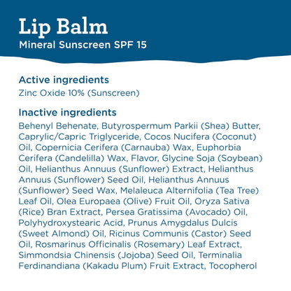 Vegan mineral lip balm by Blue Lizard Australian Sunscreen