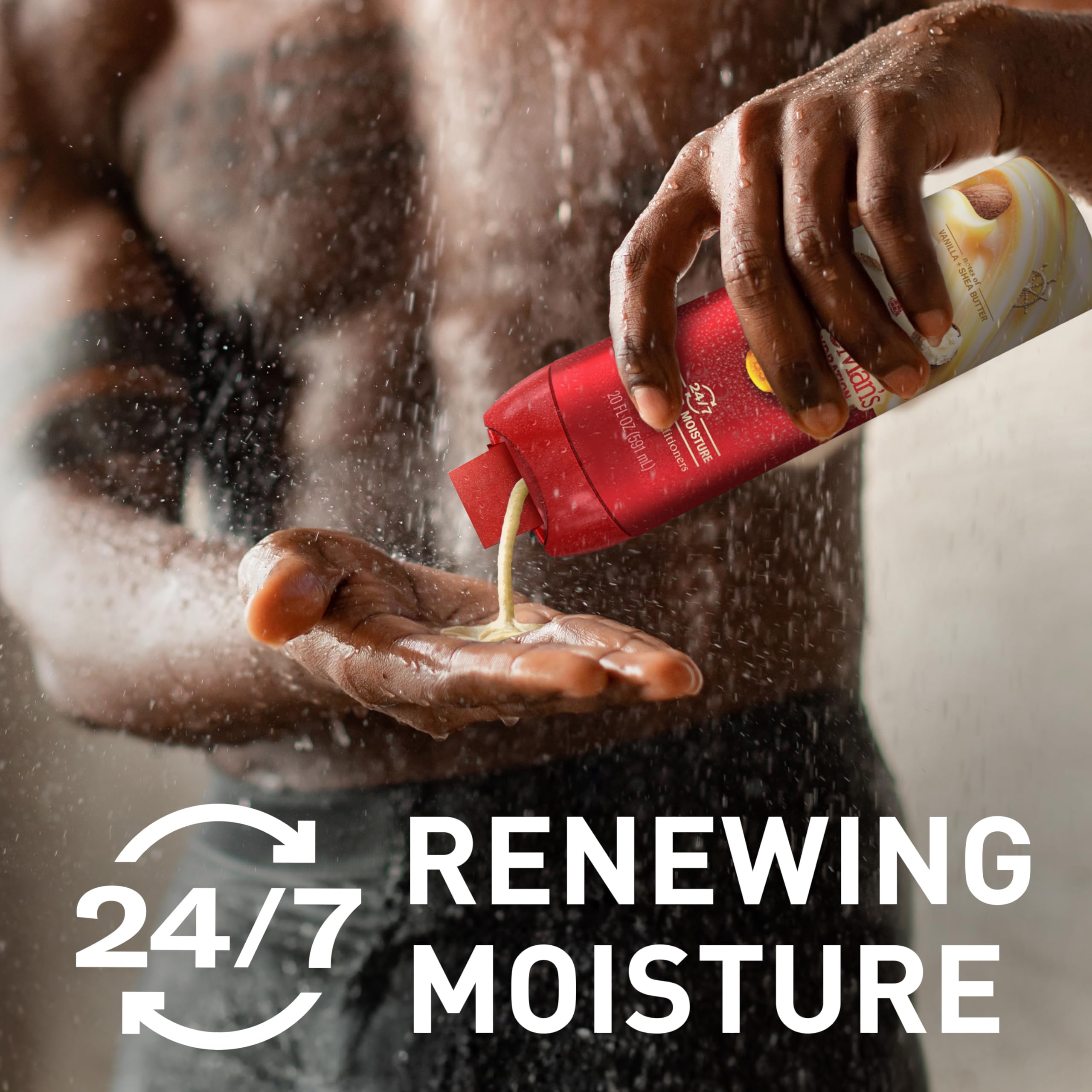 Back label of Old Spice Super Hydration body wash showing ingredients