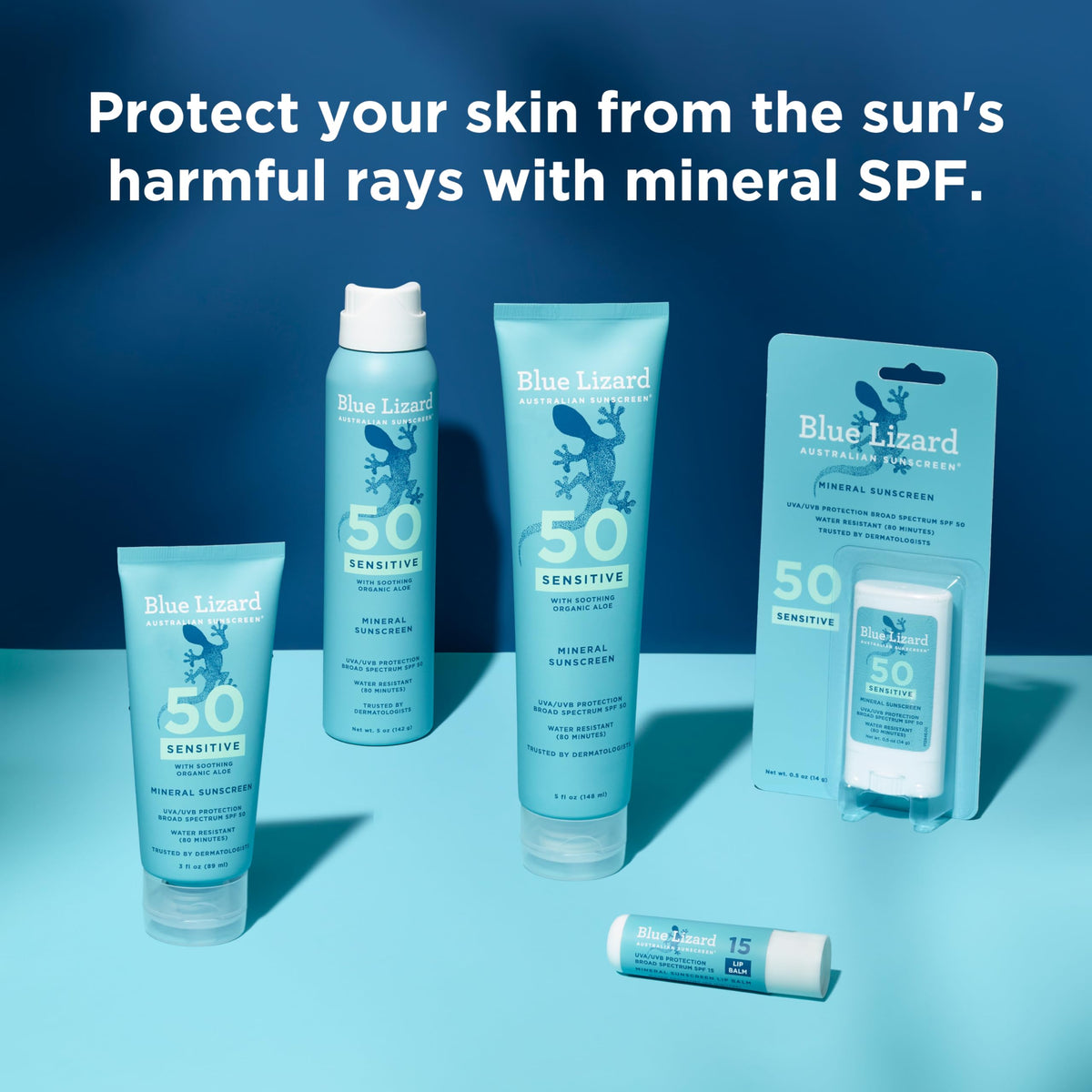 Lifestyle shot of Blue Lizard lip balm for outdoor sun protection