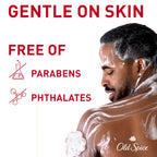 Old Spice 20 fluid ounce body wash side profile