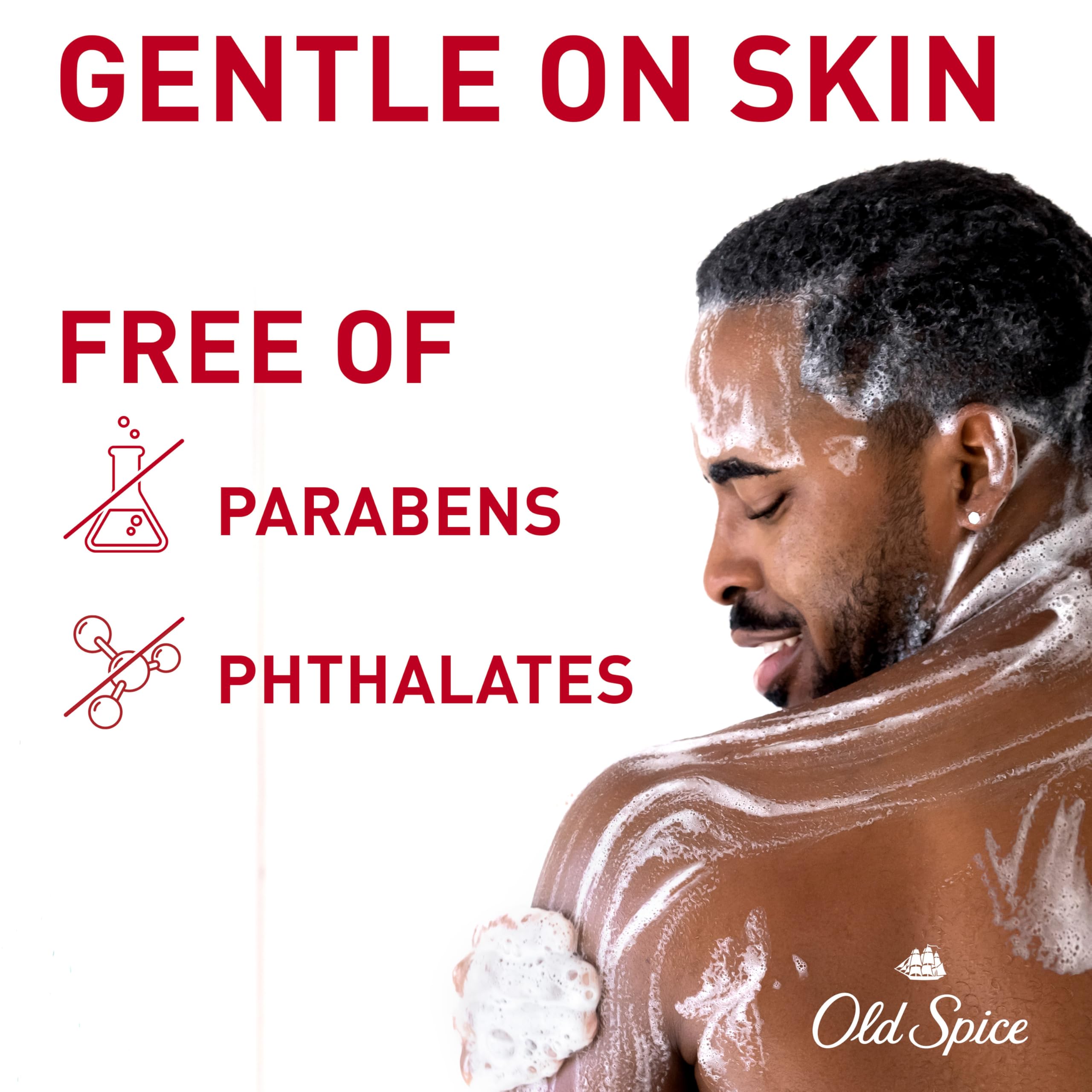 Creamy texture of Old Spice GentleMan’s Blend body wash