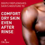 Old Spice men's hydration body wash rich lather texture