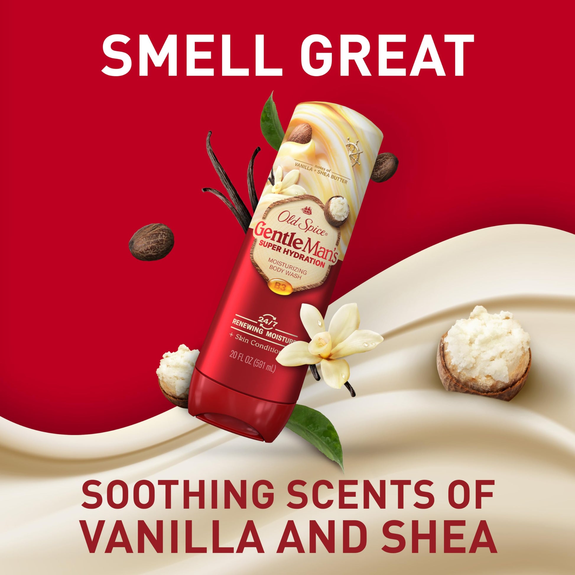 Old Spice hydration body wash 20 fluid ounce packaging