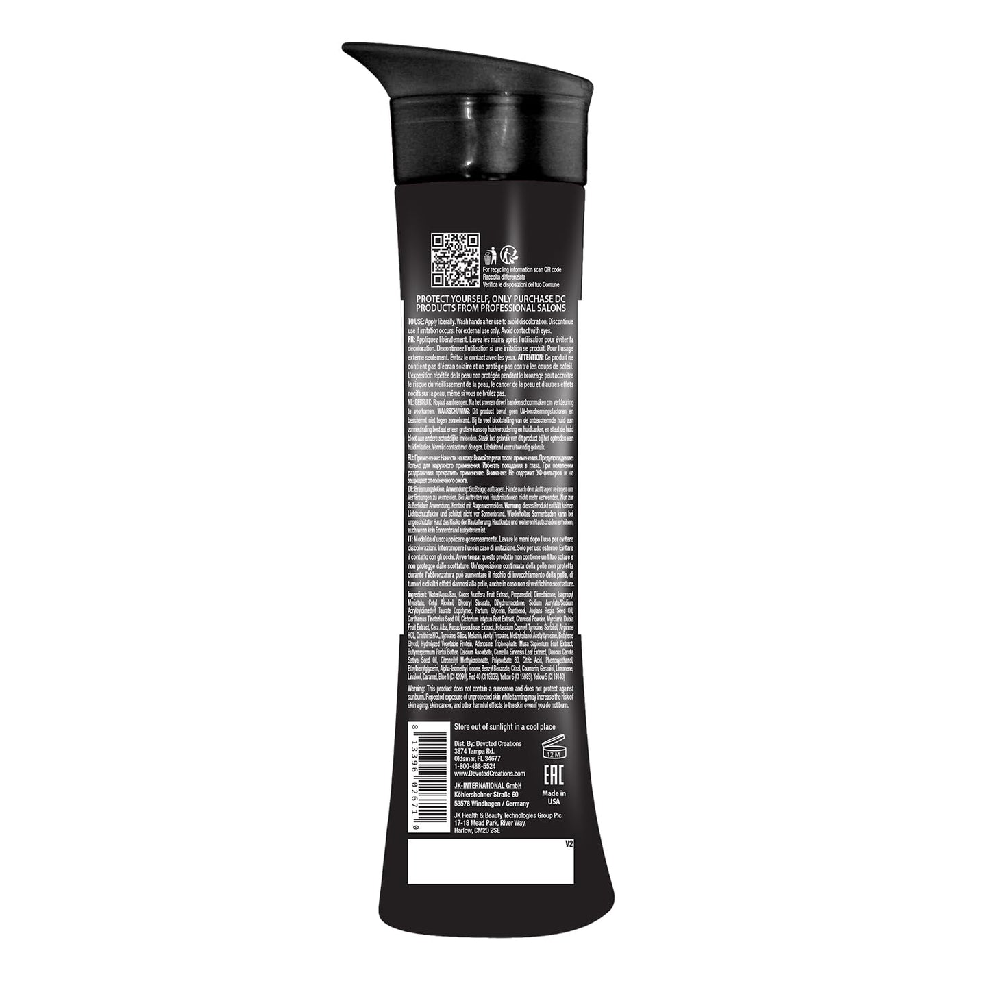 Extreme dark bronzing lotion packaging by Devoted Creations