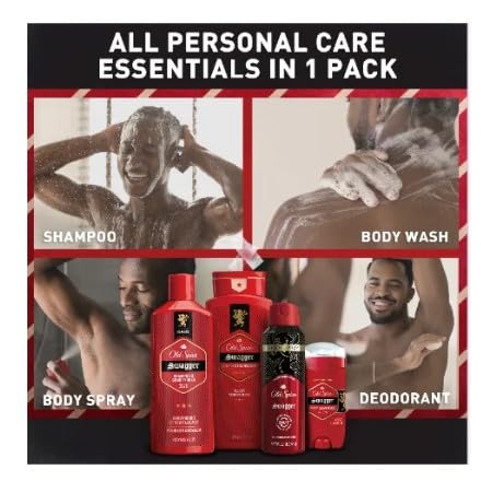 Close up of Old Spice Swagger body wash and deodorant set