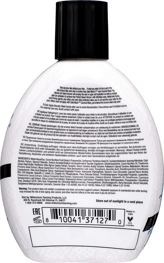 Millennium Tanning dark bronzing lotion packaging