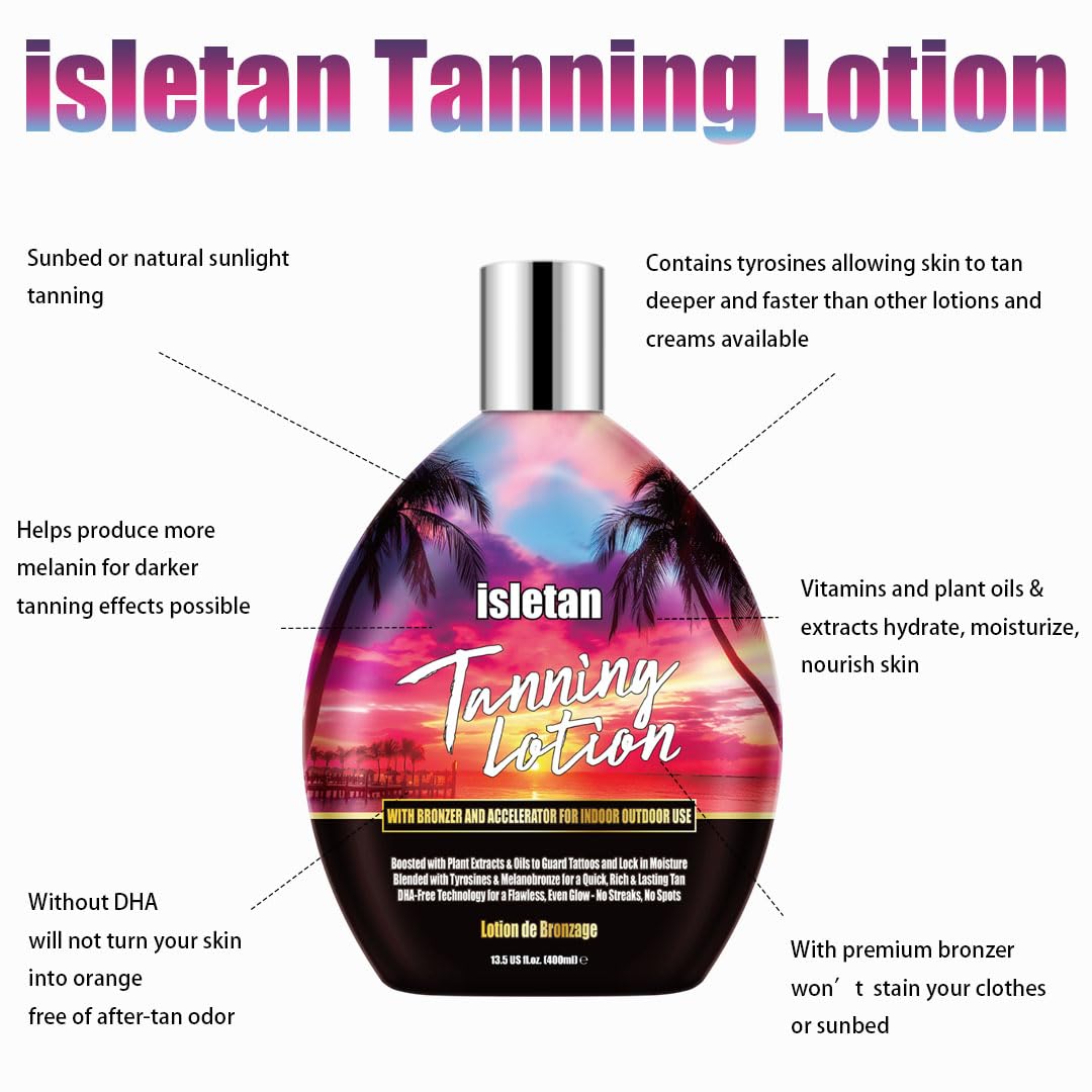 Texture of Isletan vanilla scented bronzing lotion
