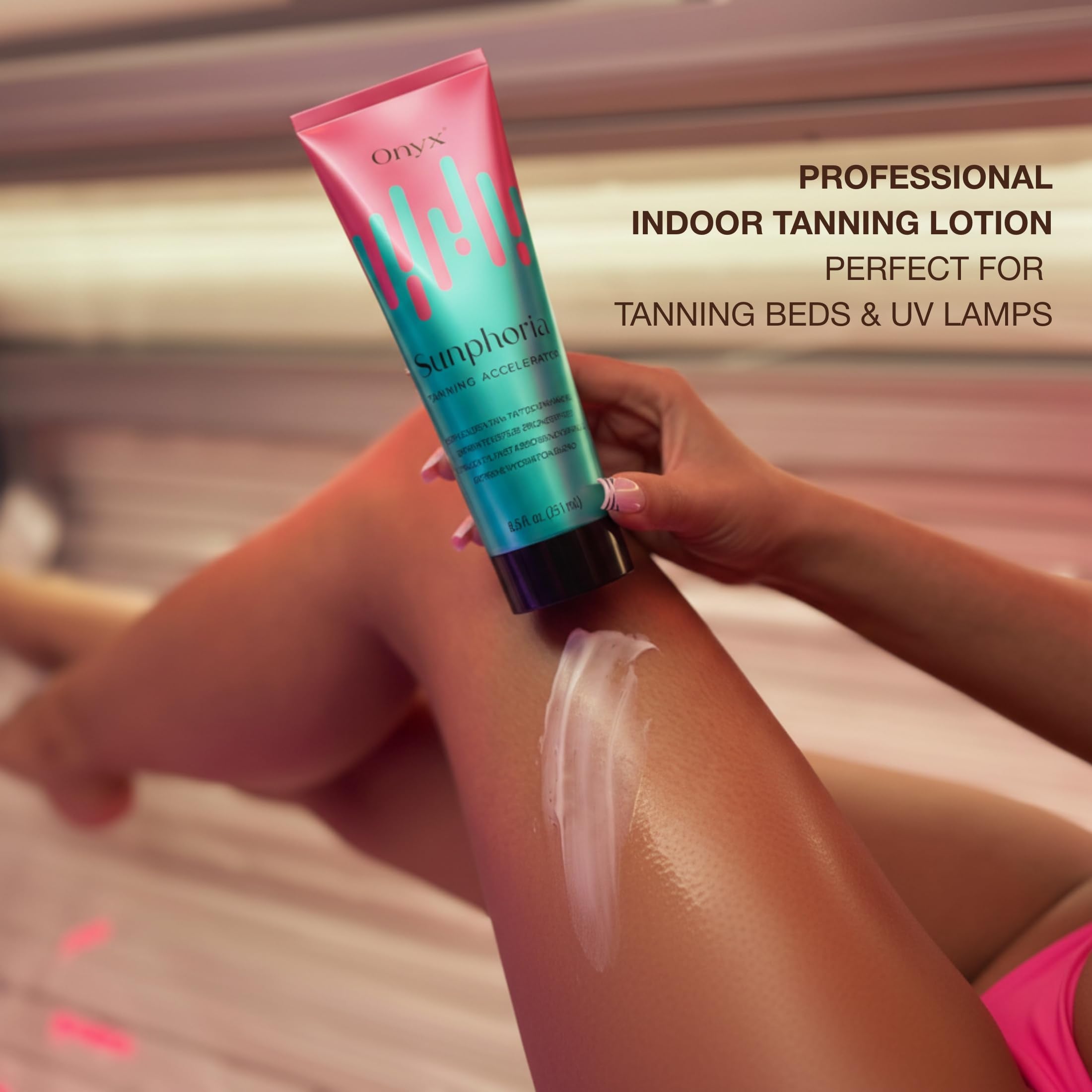 Onyx Sunphoria indoor tanning bed lotion 8.5 fluid ounce size