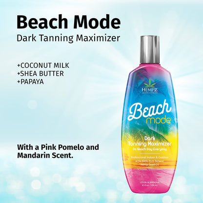 Side profile of Hempz Beach Mode herbal tanning lotion
