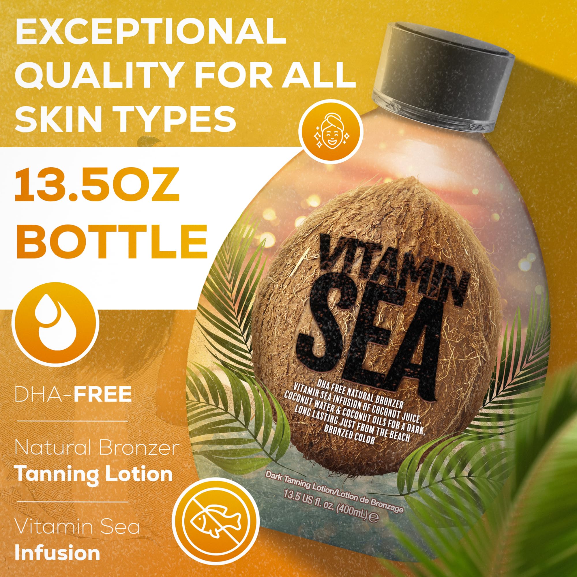 Dark Tans Exclusive bronzer 13.5 fluid ounces packaging