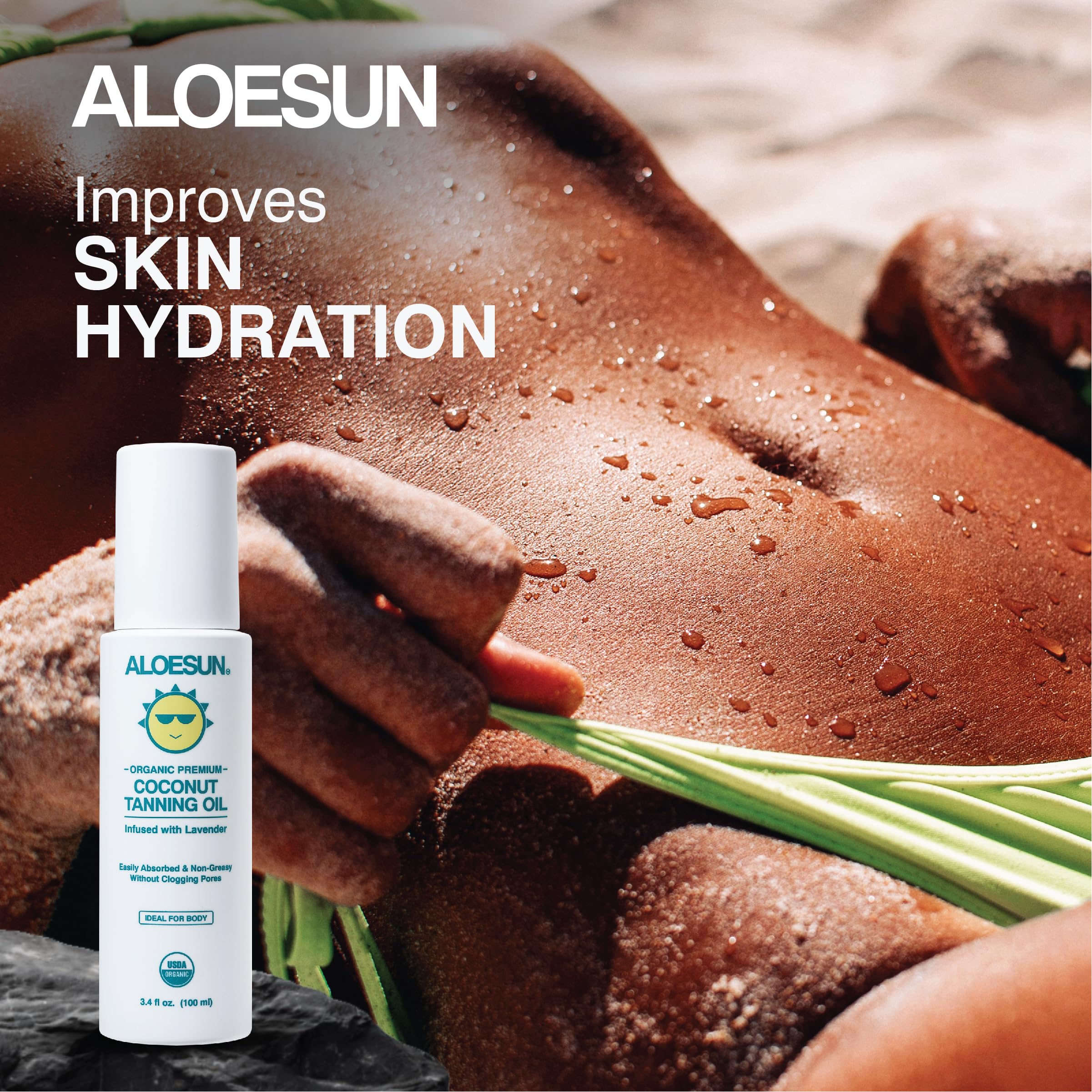 Close up of Aloesun coconut tanning oil spray nozzle
