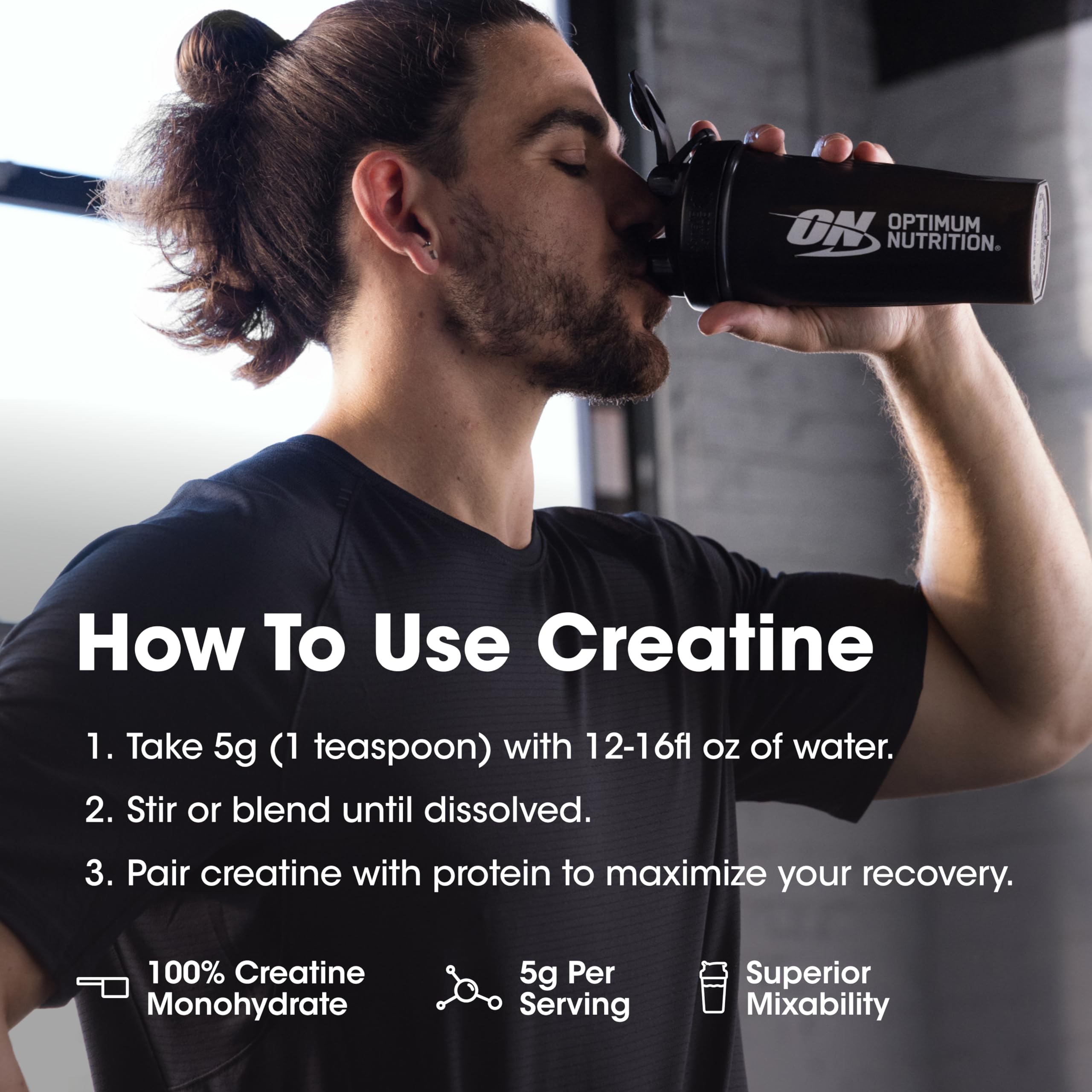 Dista-USA Optimum Nutrition creatine powder lifestyle workout use