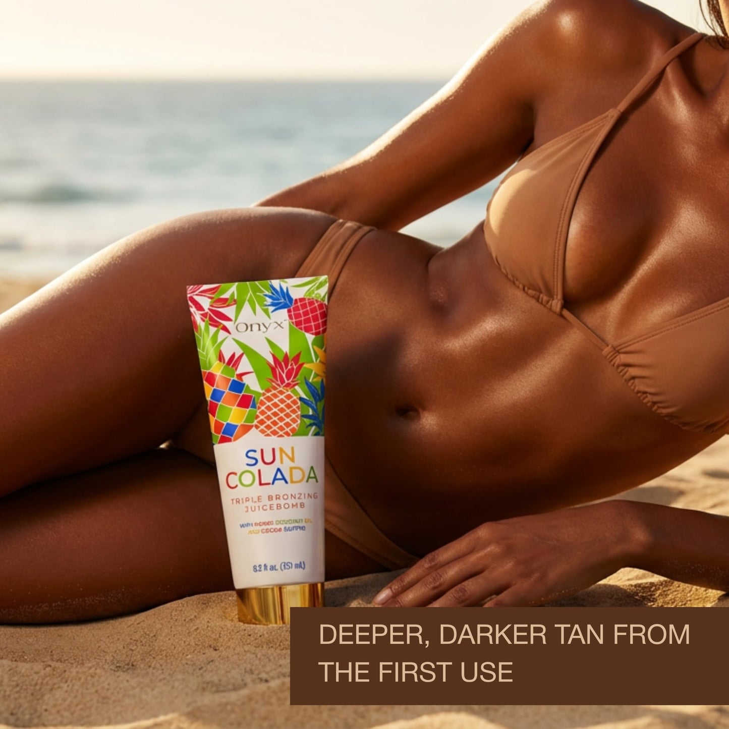 Onyx Suncolada bottle top and cap details
