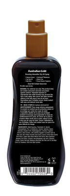 Australian Gold 8 fluid ounce spray bottle label details