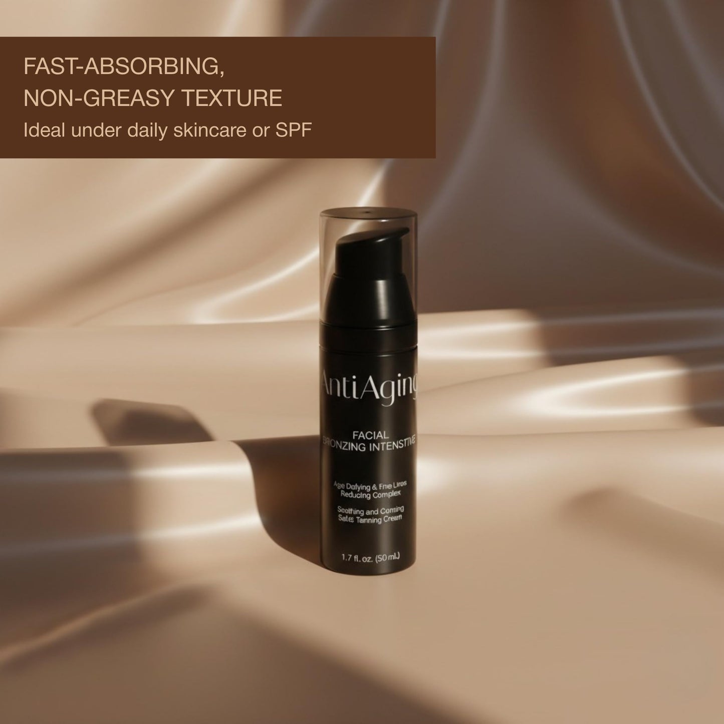 Professional tanning bed facial bronzer cream