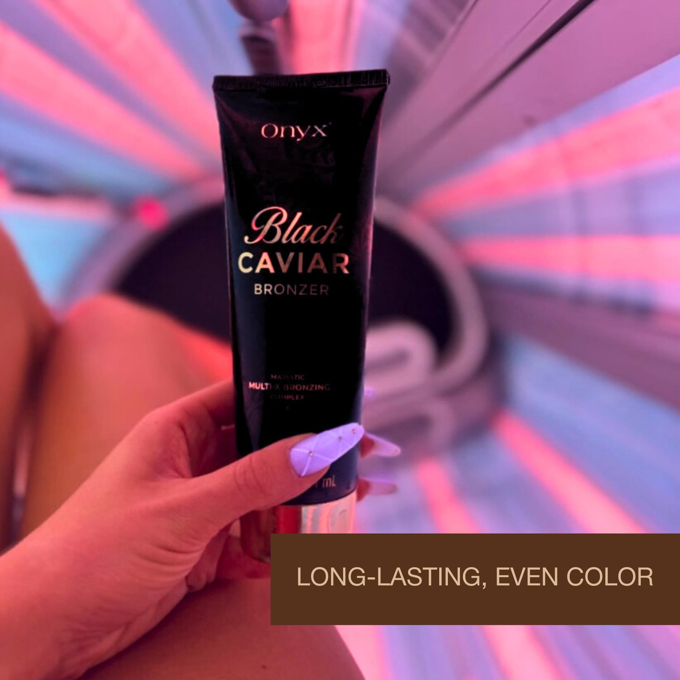 Onyx Black Caviar tanning bronzer and accelerator for deep tan