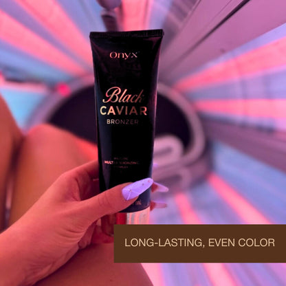 Onyx Black Caviar tanning bronzer and accelerator for deep tan
