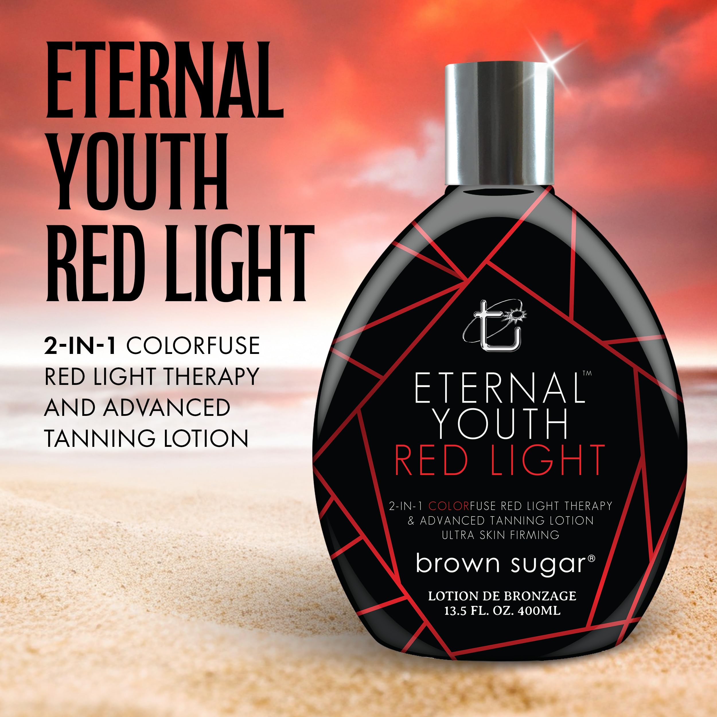 Brown Sugar Eternal Youth 13.5 fluid ounce bottle packaging
