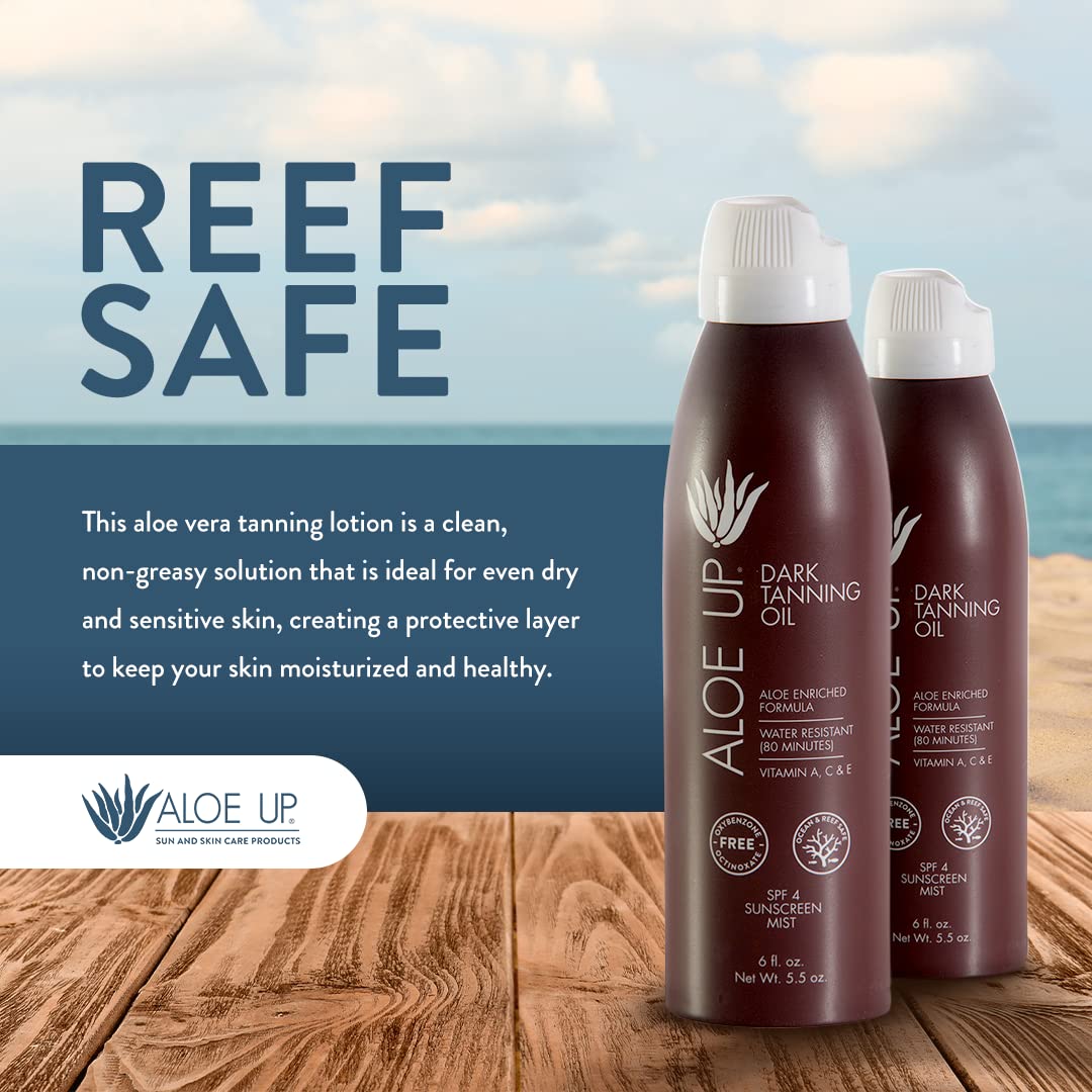 Aloe Up 6 fluid ounces tanning spray lifestyle setting