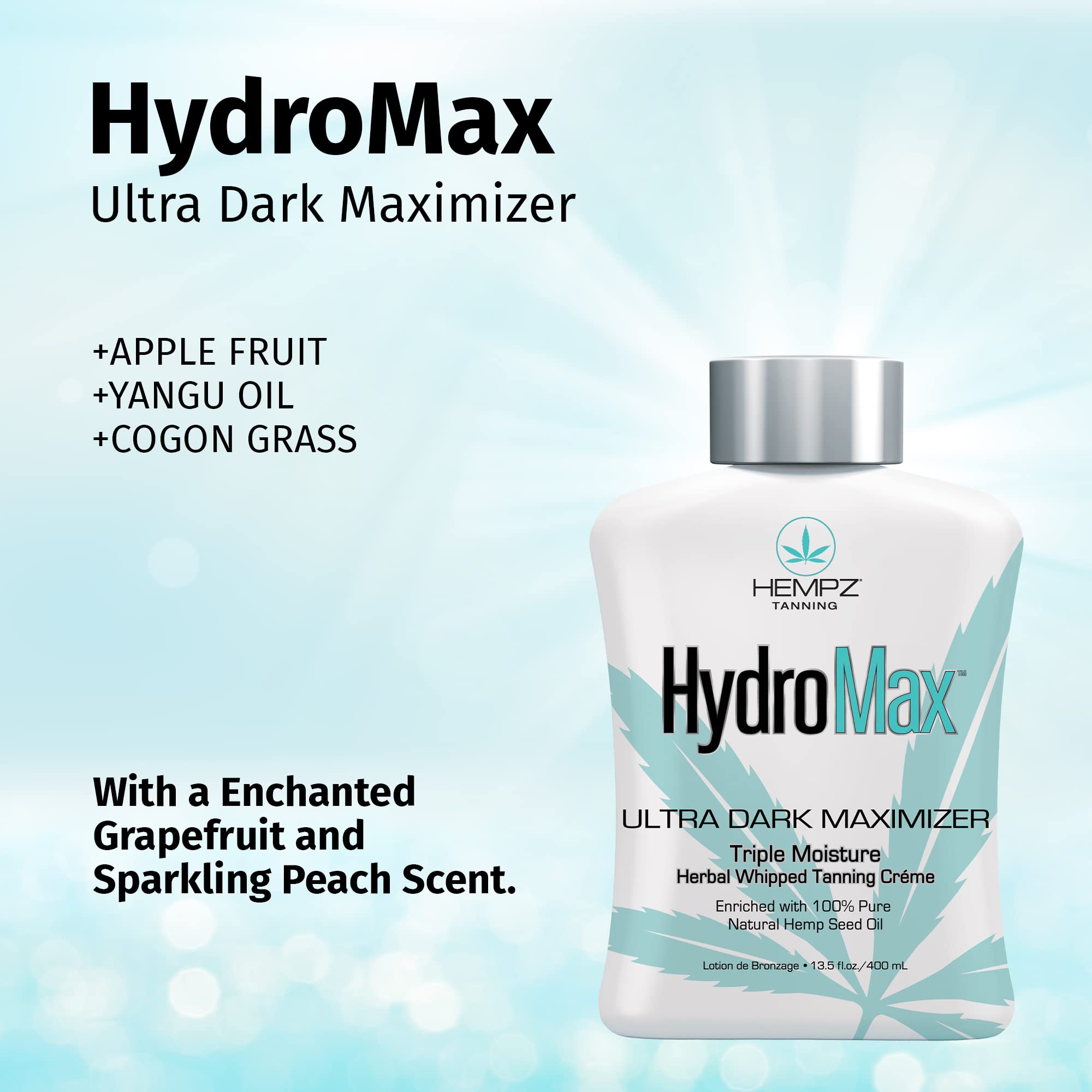 Texture of Hempz Hydro Max whipped tanning crème