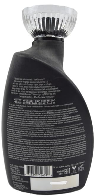 Devoted Creations tanning lotion 13.5 ounce bottle label