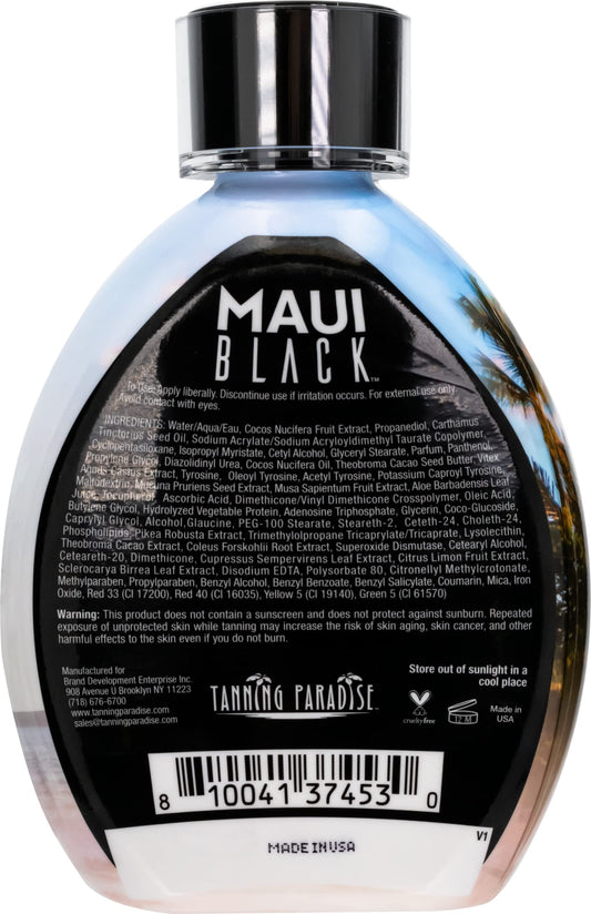 Tanning Paradise Maui Black Tanning Lotion texture and application