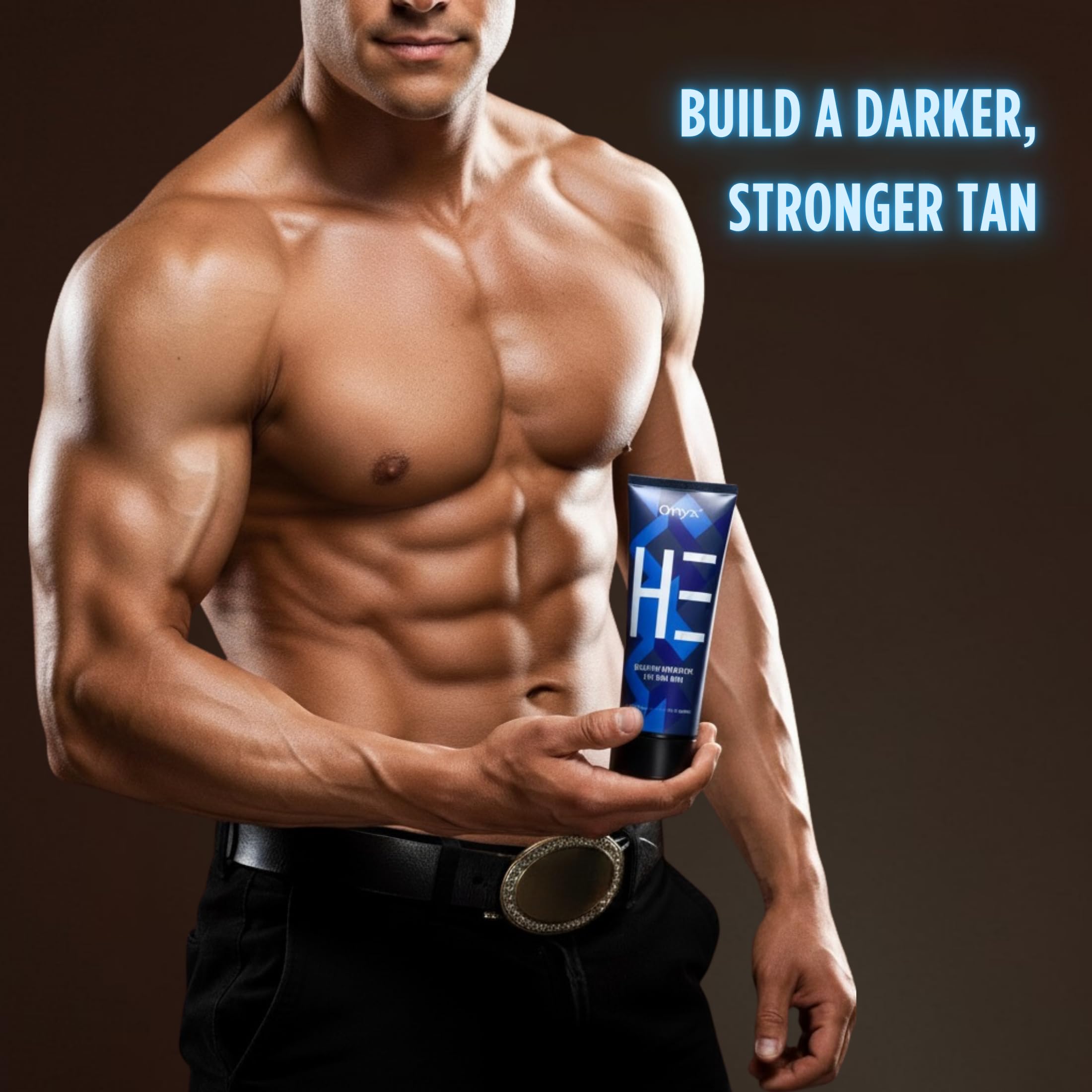 Onyx HE men's sunbed cream formula back label ingredients