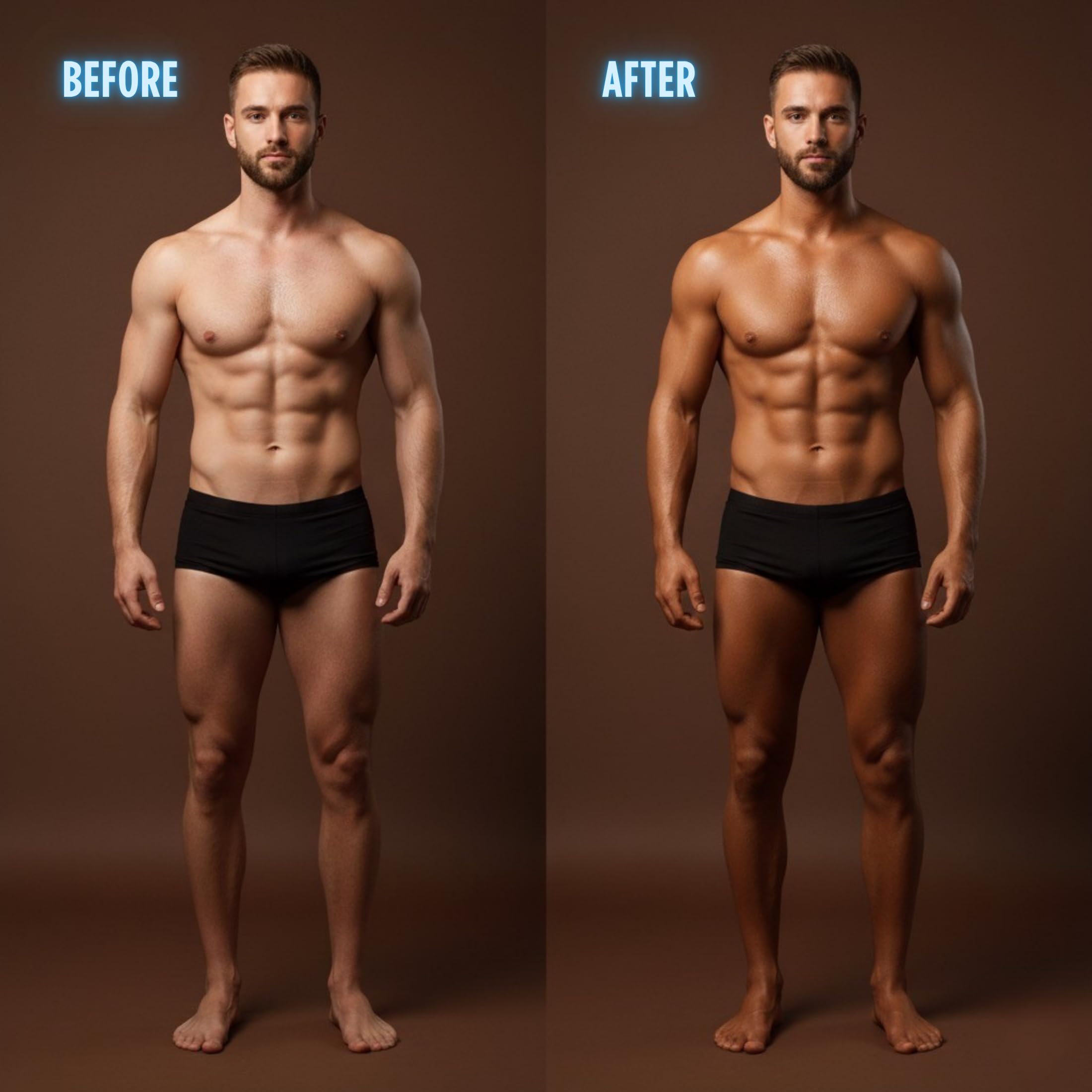 Onyx HE muscle bronzing complex lotion texture on skin