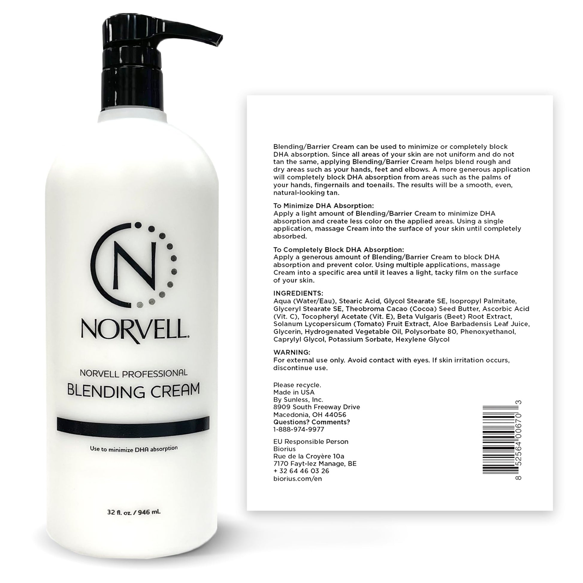 Norvell professional tanning barrier cream bottle